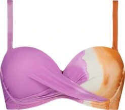 Beachlife Tie Dye Multiway Bikinitop Met Voorgevormde Cups En Beugel - Cup D,E,F - Dames - Maat 70E