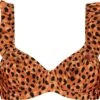 BEACHLIFE Leopard Spots Shaping Bikinitop - Bruin/Oranje - Dierenprint