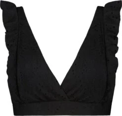 Beachlife Black Embroidery Dames Bikinitopje - Maat D40