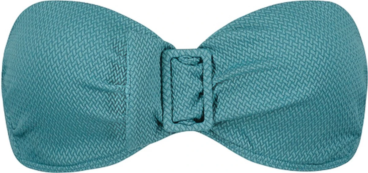 Beachlife Brittany Blue Bandeau Bikinitop Met Voorgevormde Cups En Beugel - Dames - Maat 85C 4 Beachlife Brittany Blue Bandeau Bikinitop Met Voorgevormde Cups En Beugel - Dames - Maat 85C - Afbeelding 2