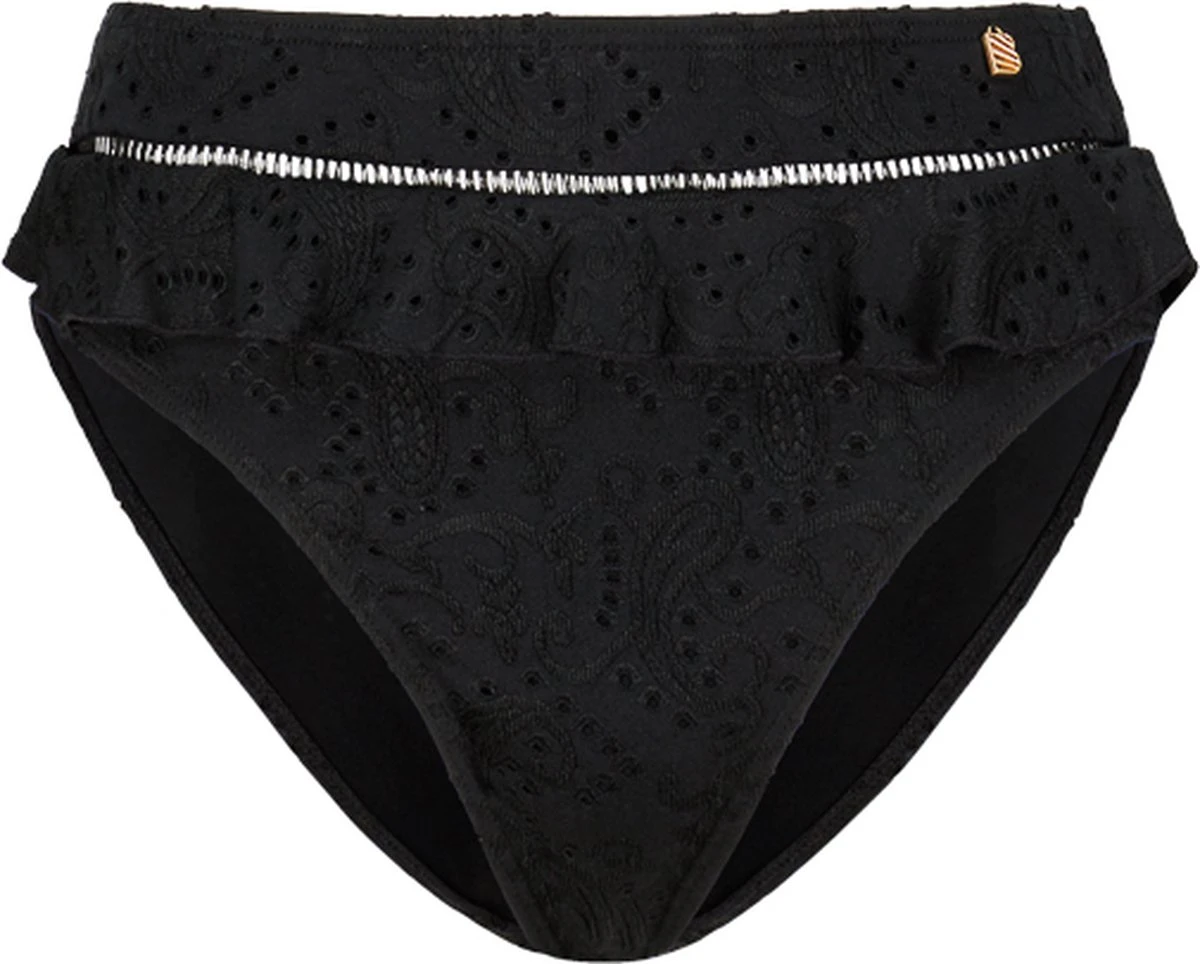 Beachlife Black Embroidery Dames Bikinibroekje - Maat 42