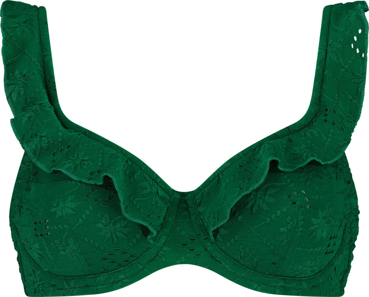 Beachlife Green Embroidery Dames Bikinitopje - Maat F36 3 Beachlife Green Embroidery Dames Bikinitopje - Maat F36