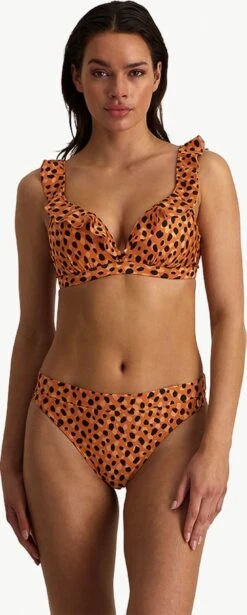 Beachlife Leopard Spots Ruffle Bikinitop Met Voorgevormde Cups En Beugel - Dames - Maat 70C -Beachlife 482x1200