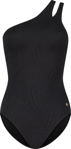 Beachlife Black Swirl Dames Badpak - Maat 70B