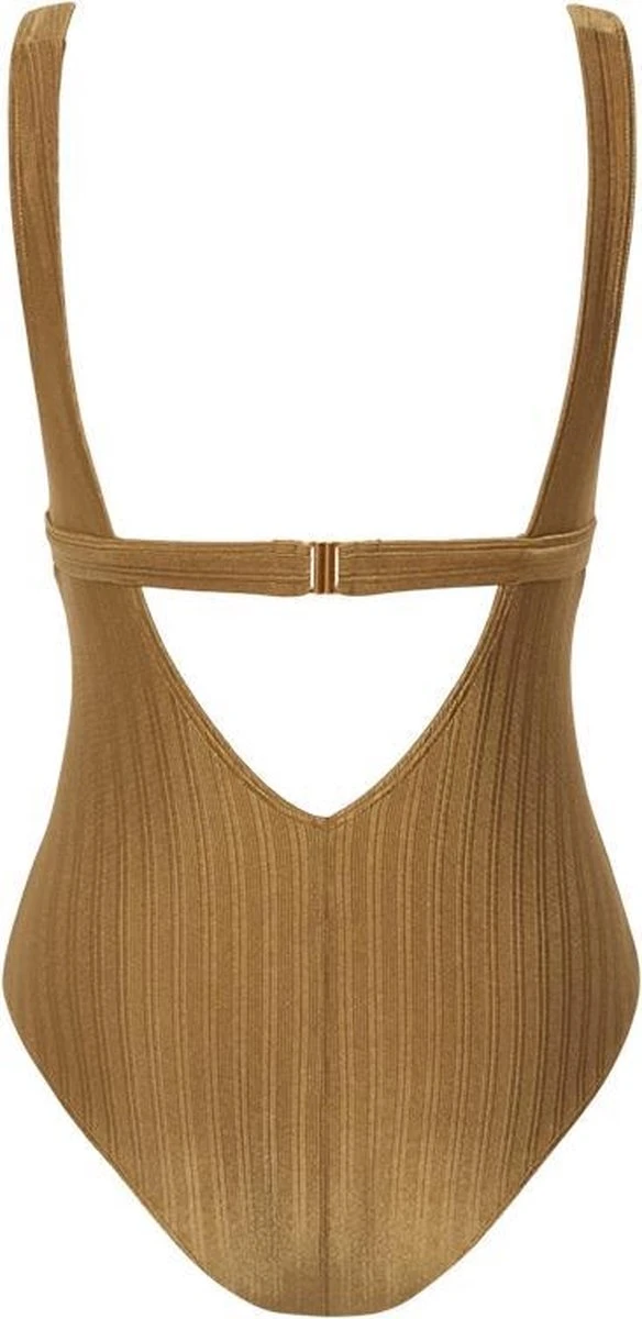 Beachlife Dull Gold V-hals Badpak - Dames - Maat 36F 4 Beachlife Dull Gold V-hals Badpak - Dames - Maat 36F - Afbeelding 2