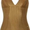 Beachlife Dull Gold V-hals Badpak - Dames - Maat 36F