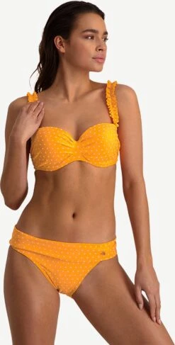 Beachlife Velvet Dot Omslag Bikinibroekje - Oranje - Gestipt -Beachlife 609x1200