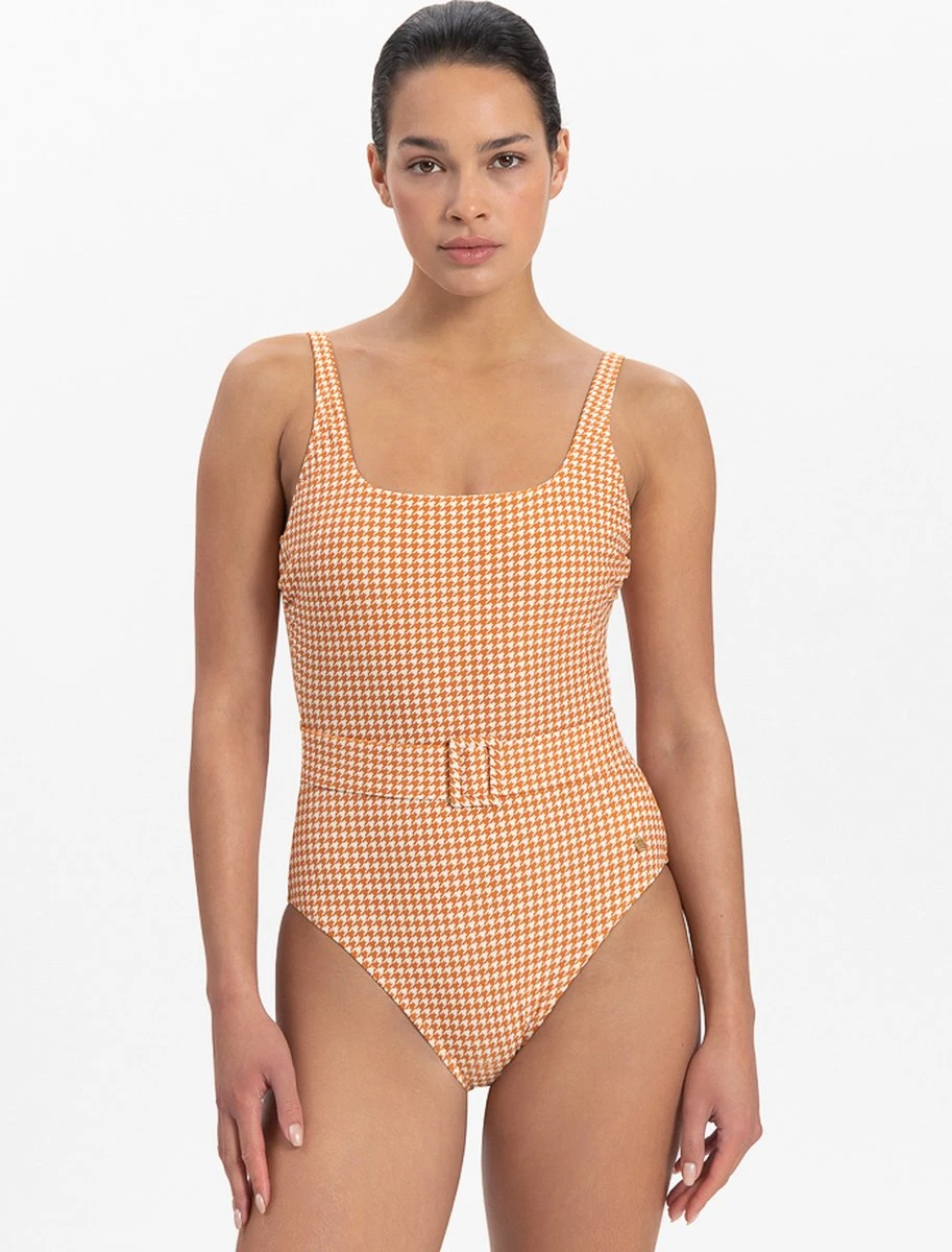 Beachlife Pied De Poule Dames Badpak - Maat 40 (L) 4 Beachlife Pied De Poule Dames Badpak - Maat 40 (L) - Afbeelding 2