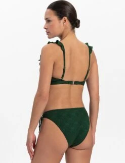 Beachlife Green Embroidery Dames Bikinitopje - Maat B36